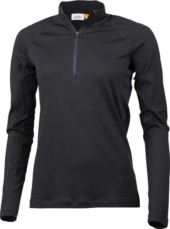 Lundhags Gimmer Merino Lt Half-Zip W Undertøy Bukser Black, M