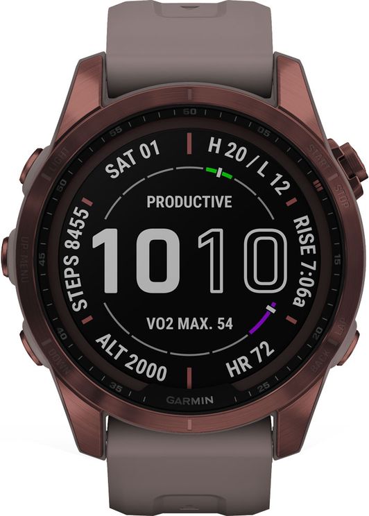 Garmin Fenix 7S Sapphire Solar-BROWN - Pölder Sport